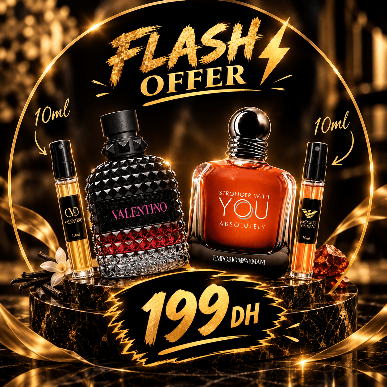 Flash offer 10ml stranger with you absolutely + 10ml valentino homme - view 1
